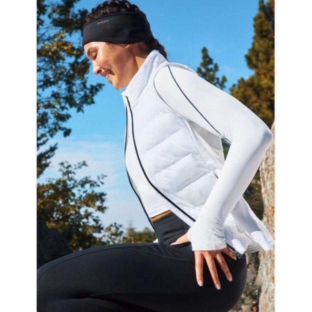 Women’s Athleta Inlet Apex Vest 2.0 Size Large White  Ret $149 NWT